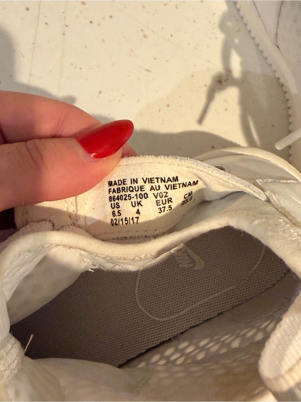 Nike White Mid-Top Sneaker with Air Sole - Picture 12 of 12